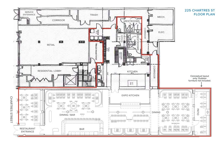 Primary Photo Of 225 Chartres St, New Orleans Storefront Retail Residential For Lease