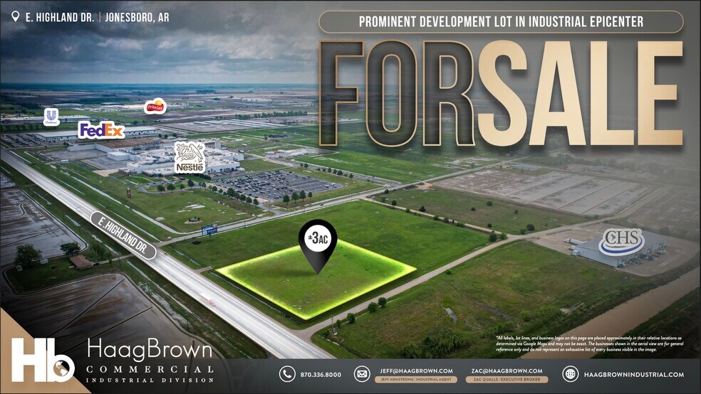 Primary Photo Of E. Highland dr, Jonesboro Land For Sale