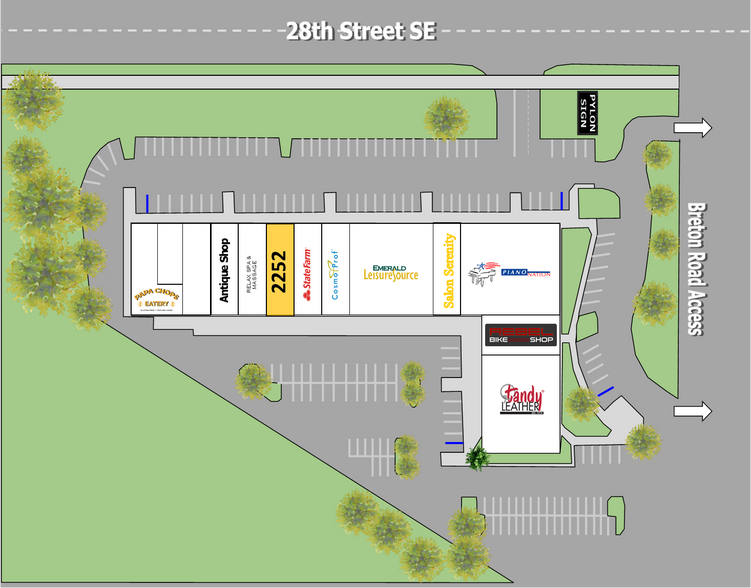 More Photos Of 2222-2314 28th St SE, Grand Rapids Storefront For Lease