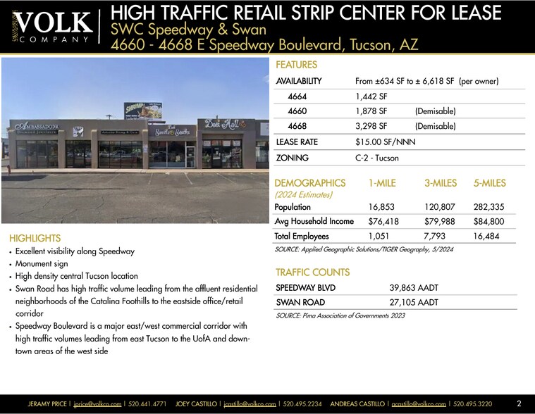 More Photos Of 4662-4668 E Speedway Blvd, Tucson Unknown For Lease