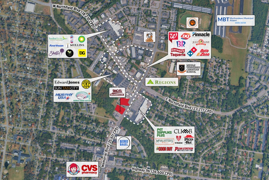 More Photos Of 1641 Memorial Blvd, Murfreesboro Freestanding For Lease