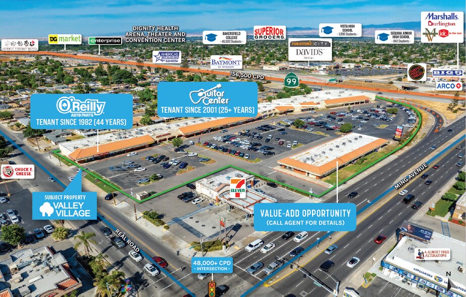 More Photos Of 3412-3690 Ming Ave, Bakersfield General Retail For Sale