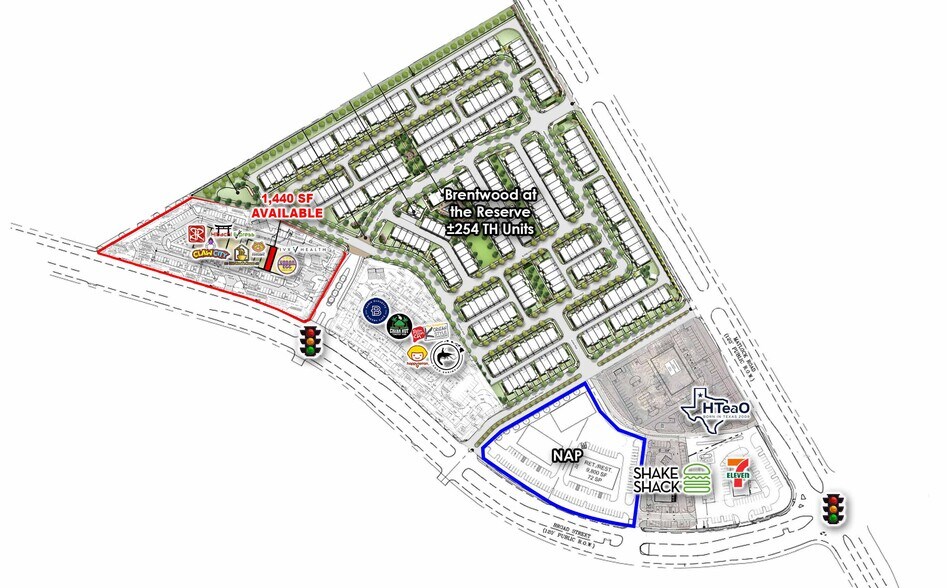 More Photos Of NWC of Broad St & Reserve Way, Mansfield Unknown For Lease