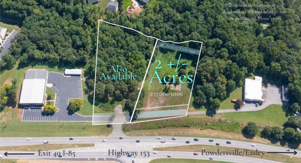 More Photos Of 00 Highway 153, Piedmont Land For Sale