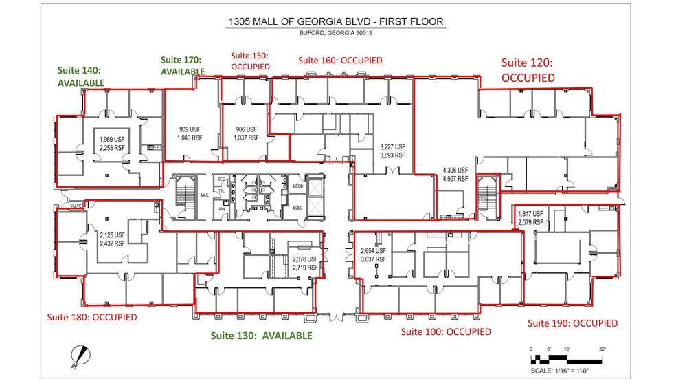 More Photos Of 1305 Mall of Georgia Blvd, Buford Office For Lease
