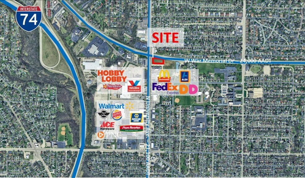 More Photos Of 1101 W War Memorial Dr, Peoria Land For Sale