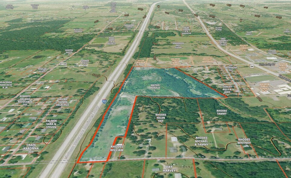 More Photos Of 1312 Caddo st, Muldrow Land For Sale