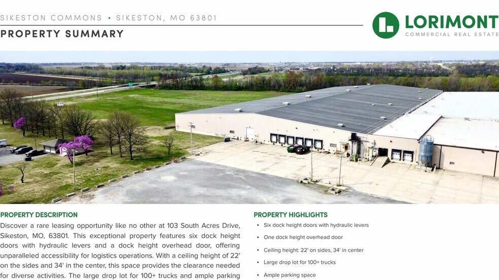 More Photos Of 103 S Acres St, Sikeston Distribution For Lease