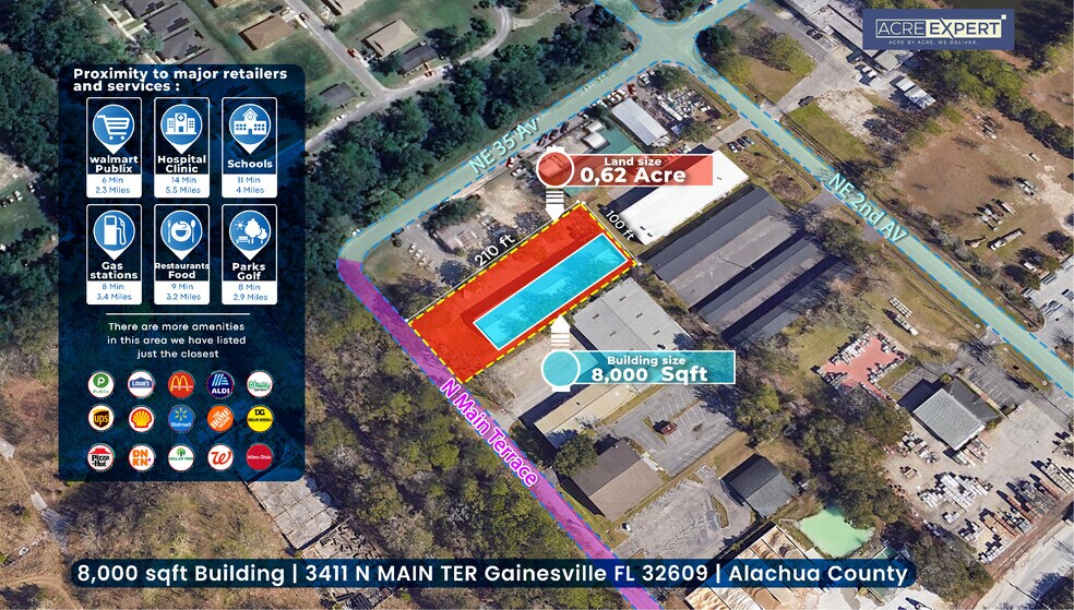 More Photos Of 3411 N Main Ter, Gainesville Light Manufacturing For Sale