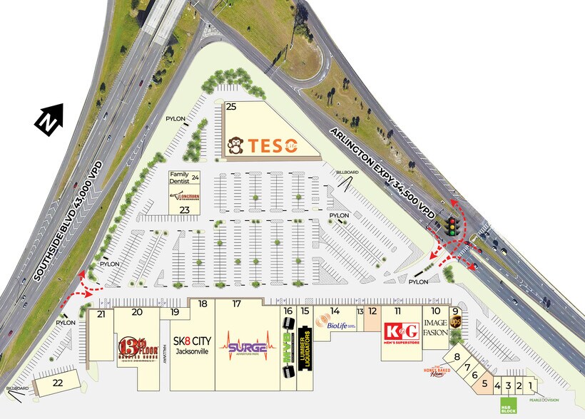 More Photos Of 9222-9398 Arlington Expy, Jacksonville Unknown For Lease