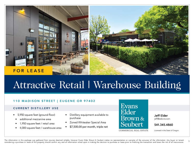 More Photos Of 110 Madison St, Eugene Warehouse For Lease