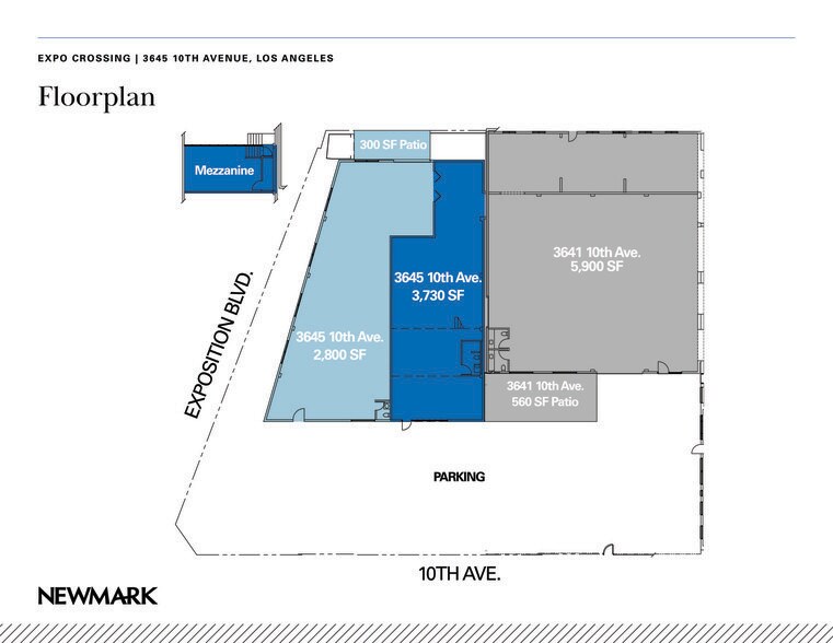 More Photos Of 3641-3645 10th Ave, Los Angeles Showroom For Lease