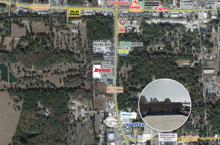 More Photos Of 617 W Bolling St, Monticello General Retail For Lease