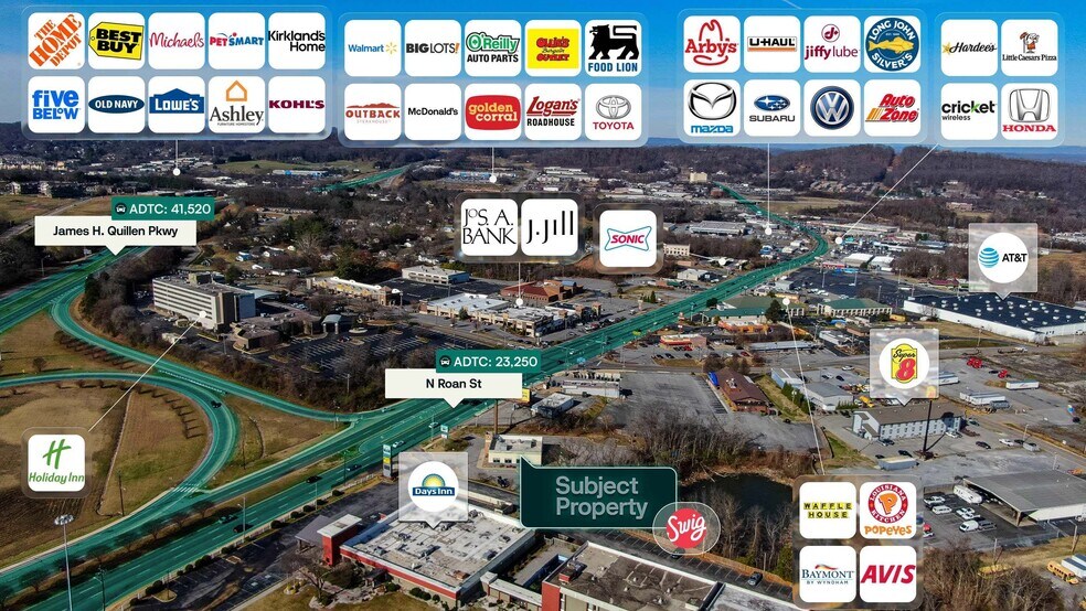 More Photos Of 2424 N Roan St, Johnson City Fast Food For Sale