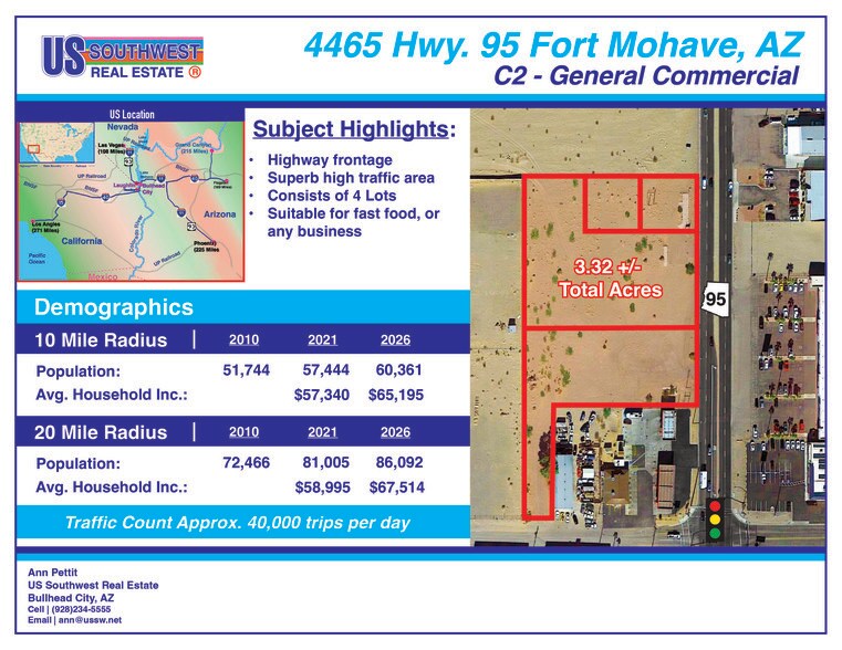 More Photos Of 4465 S Highway 95, Fort Mohave Land For Sale