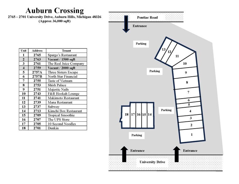 More Photos Of 2721-2767 University Dr, Auburn Hills Unknown For Lease