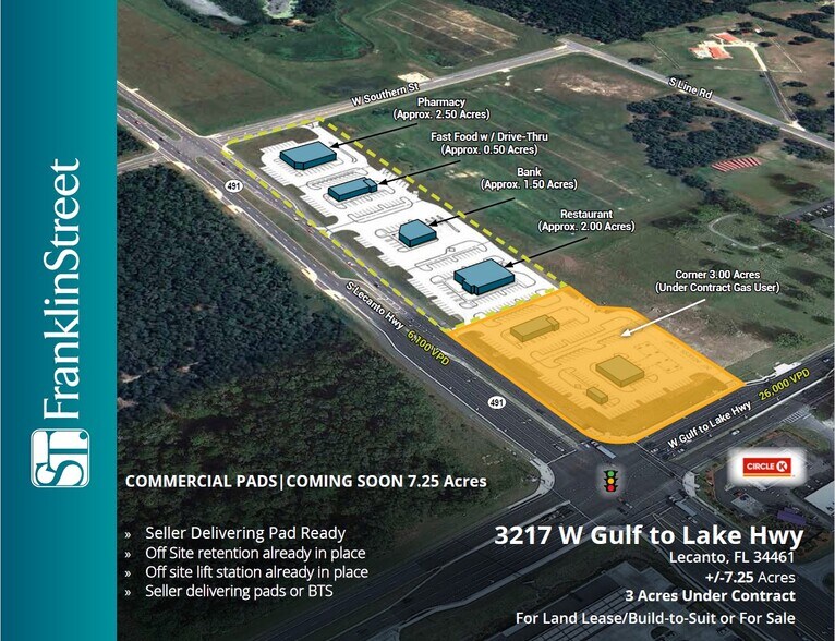 Primary Photo Of 3217 W Gulf To Lake Hwy, Lecanto Land For Sale