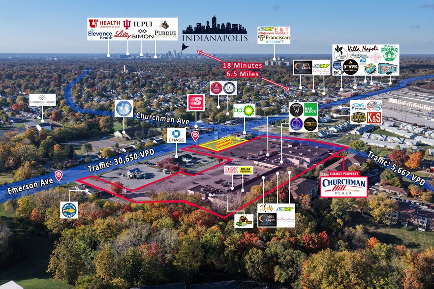 More Photos Of 3535 S Emerson Ave, Beech Grove Storefront For Lease