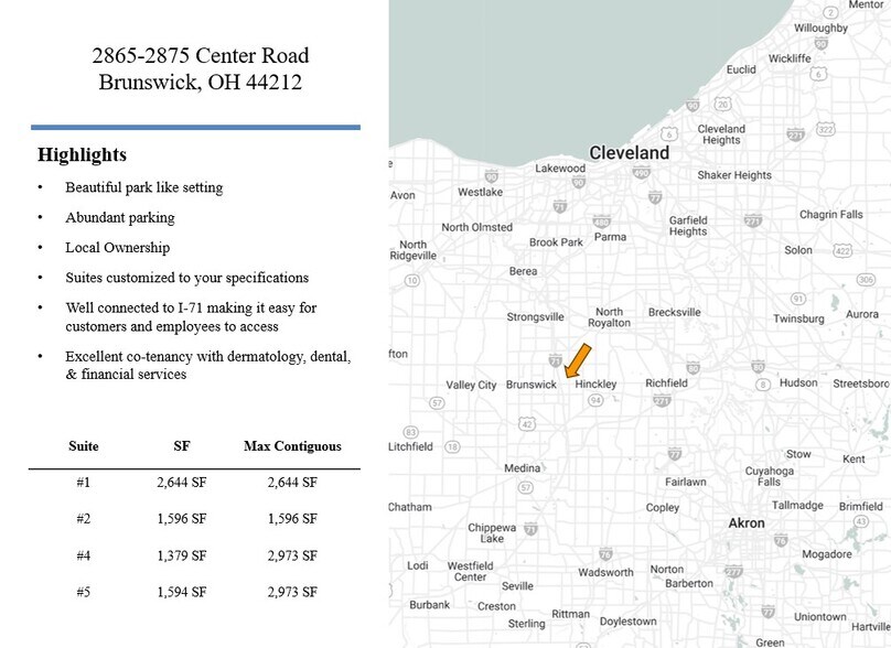 More Photos Of 2875 Center Rd, Brunswick Medical For Lease