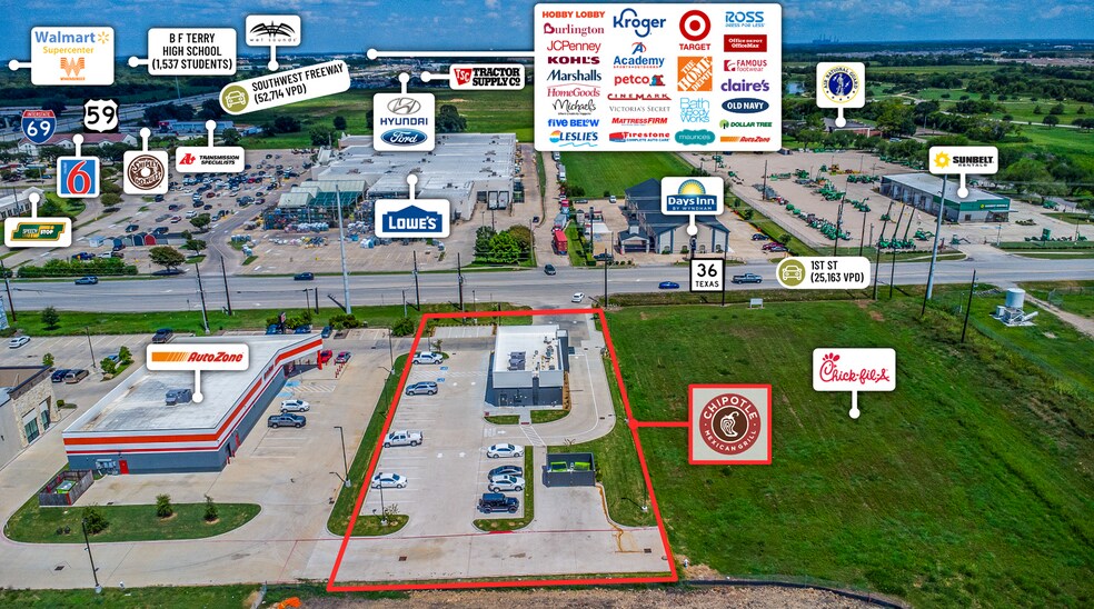 More Photos Of 3536 SH 36 S, Rosenberg Fast Food For Sale