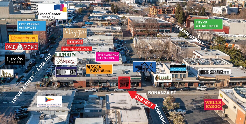 More Photos Of 1528-1548 Bonanza St, Walnut Creek Storefront For Lease