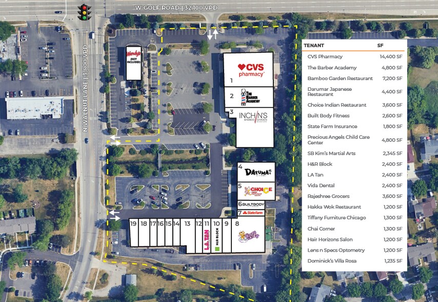 More Photos Of 1801-1861 W Golf Rd, Schaumburg Storefront For Sale