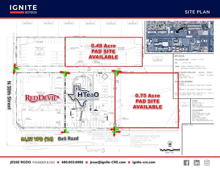More Photos Of NEC Bell Rd @ 30th St., Phoenix Land For Lease