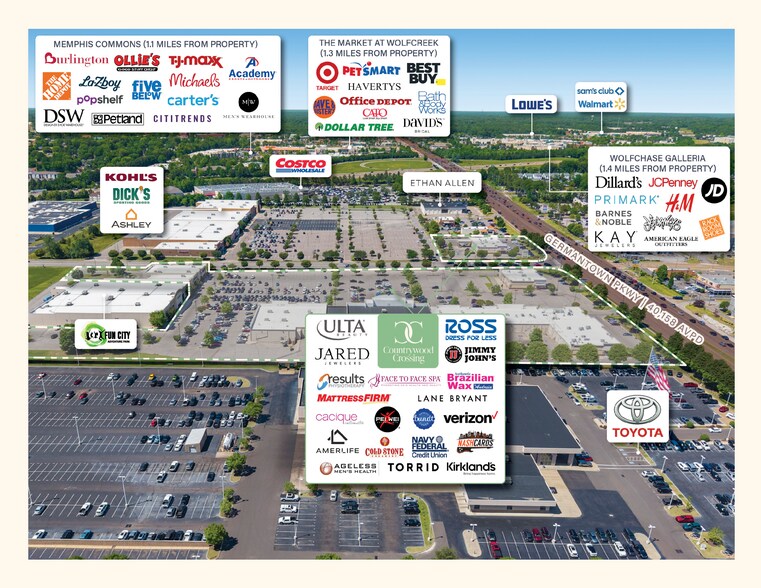 More Photos Of 2257-2273 N Germantown Pky, Cordova General Retail For Sale