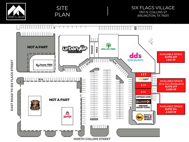 More Photos Of 1301-1303 N Collins St, Arlington Unknown For Lease