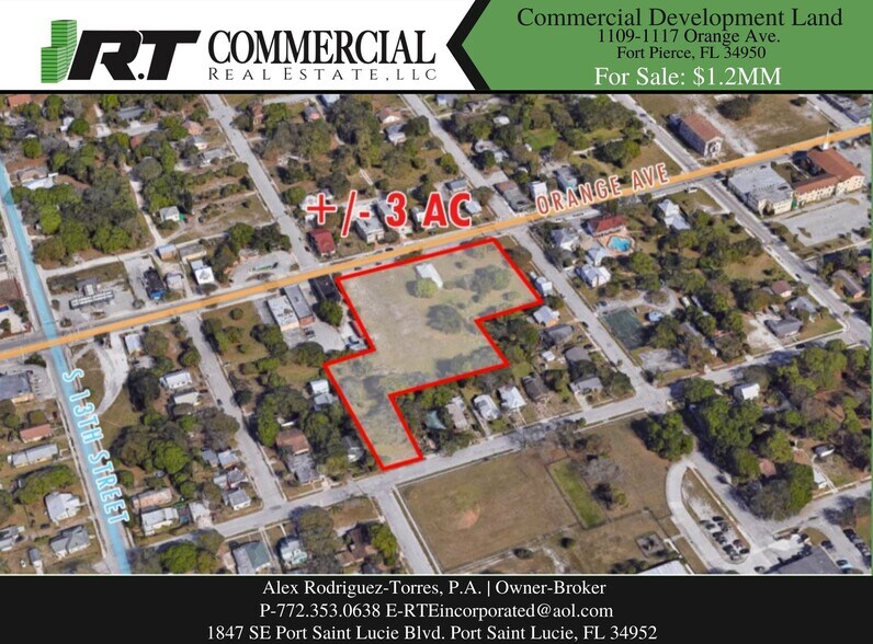 Primary Photo Of 1109-1117 Orange Ave, Fort Pierce Land For Sale