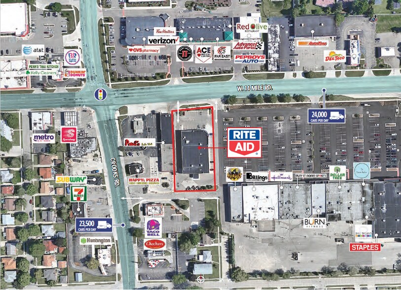 More Photos Of 1301 W 14 Mile Rd, Clawson Freestanding For Lease