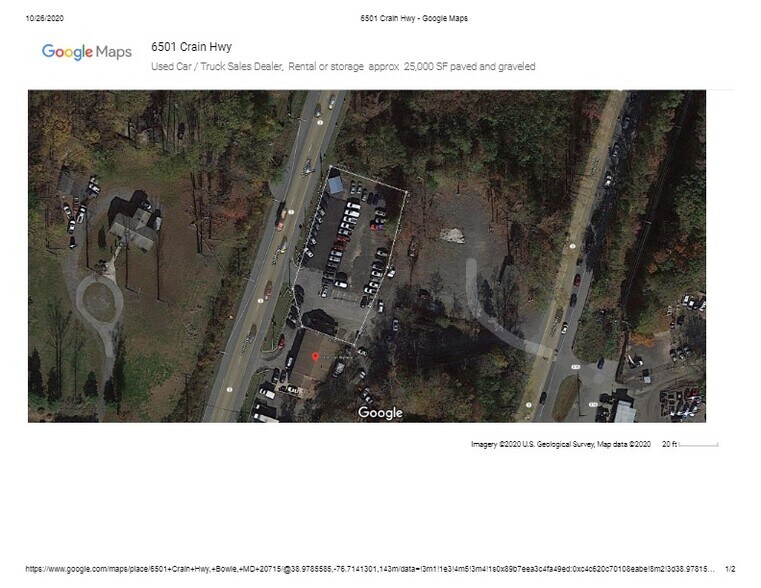 More Photos Of 6501 Crain Hwy, Bowie Auto Dealership For Lease