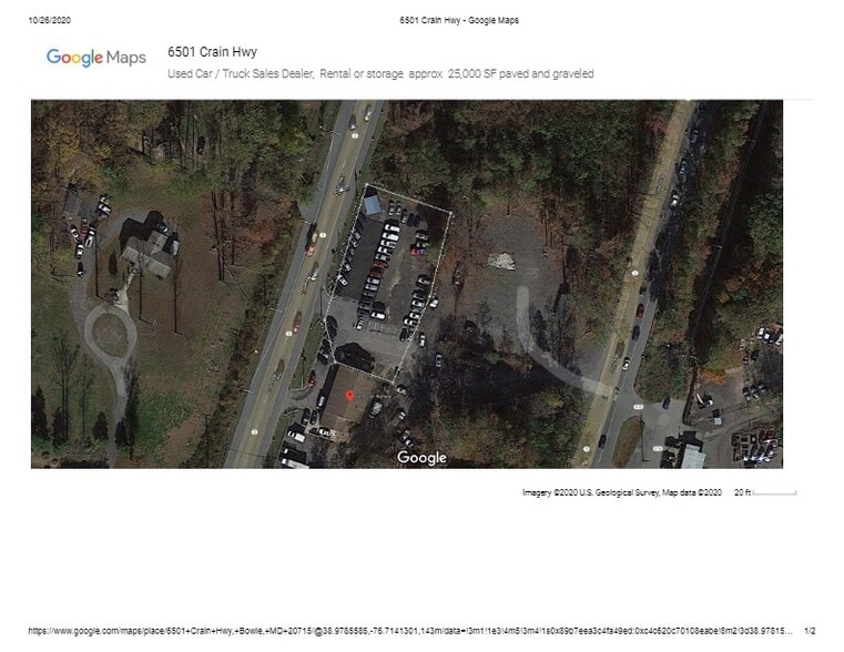 More Photos Of 6501 Crain Hwy, Bowie Auto Dealership For Lease