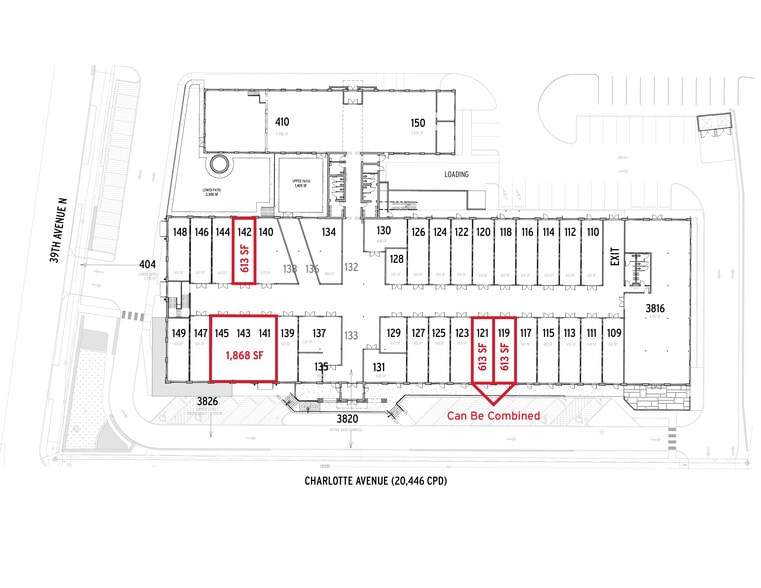 More Photos Of 3814 Charlotte Ave, Nashville General Retail For Lease