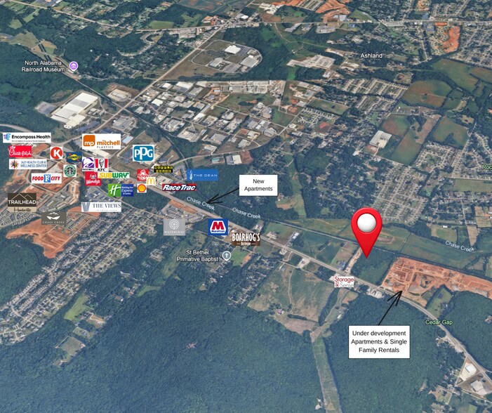 More Photos Of 11 Acres Hwy 72 E next to rapidly growing area, Huntsville Land For Sale