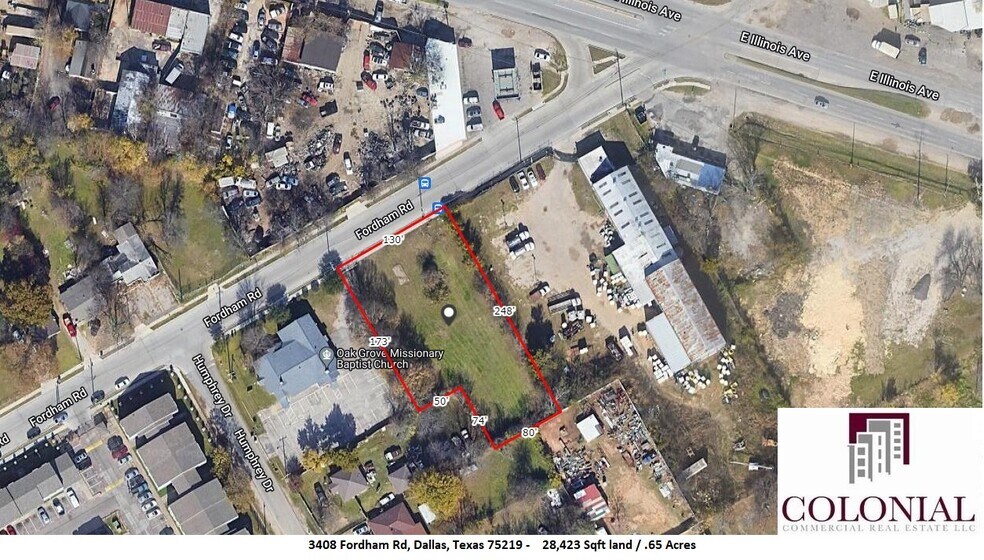 Primary Photo Of 3408 Fordham, Dallas Land For Sale