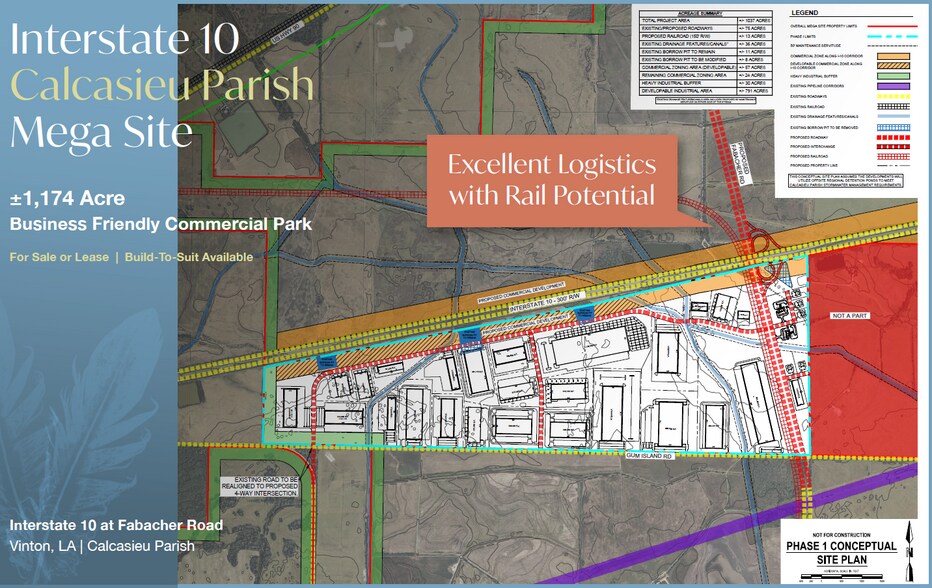 Primary Photo Of 00 I-10, Vinton Land For Sale