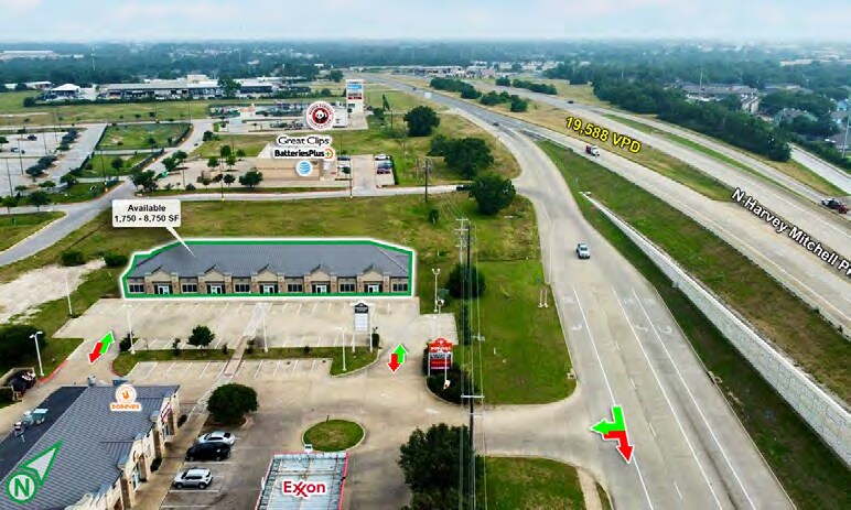 More Photos Of 521 N Harvey Mitchell Pky, Bryan Storefront Retail Office For Lease