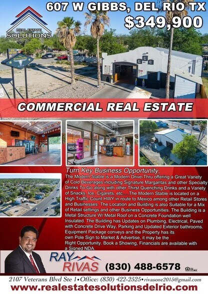 More Photos Of 607 W Gibbs St, Del Rio Storefront Retail Office For Sale