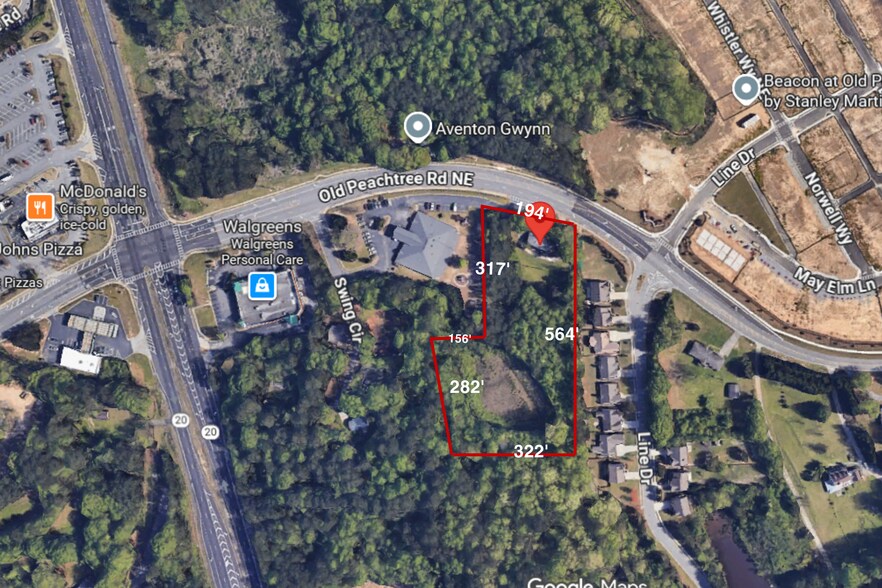 Primary Photo Of 1225 Old Peachtree Rd, Lawrenceville Land For Sale