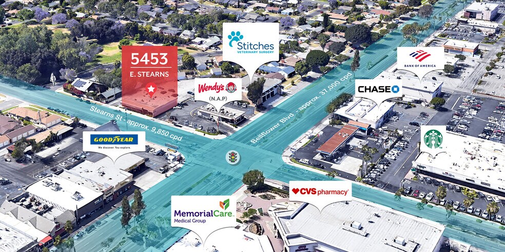 Primary Photo Of 5453 E Stearns St, Long Beach Storefront Retail Office For Sale