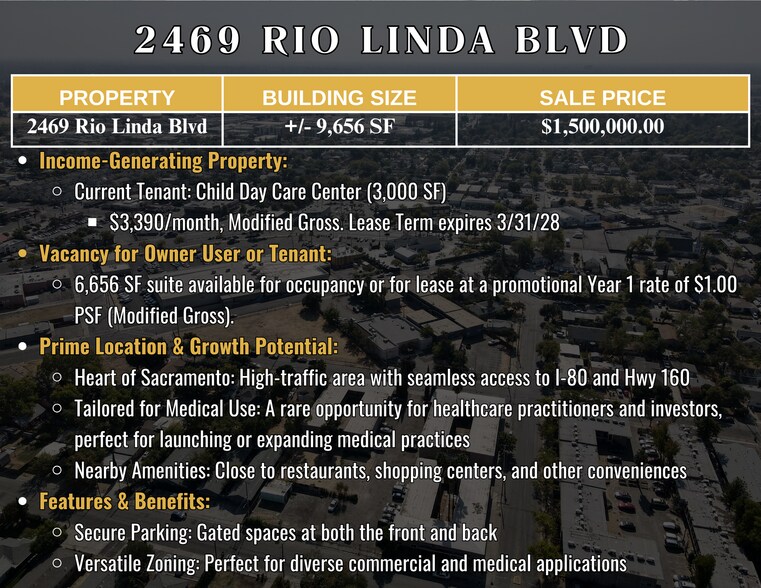 More Photos Of 2469 Rio Linda Blvd, Sacramento Medical For Sale