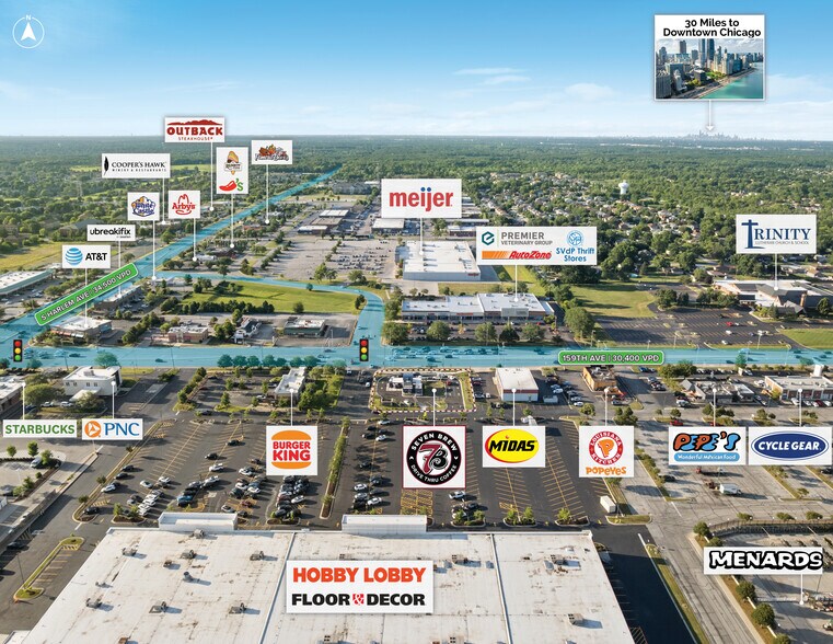 More Photos Of 7121 W 159th St, Tinley Park Fast Food For Sale