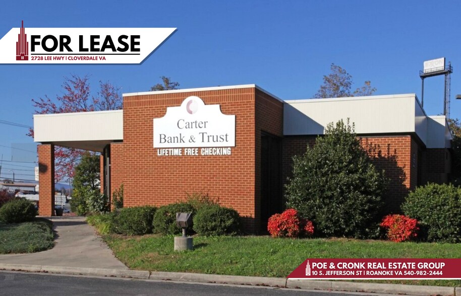 Primary Photo Of 2728 Lee Hwy, Troutville Bank For Lease
