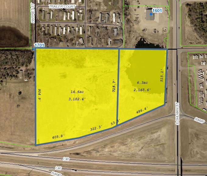 Primary Photo Of Interstate 90 @ S Ohlman St, Mitchell Land For Sale