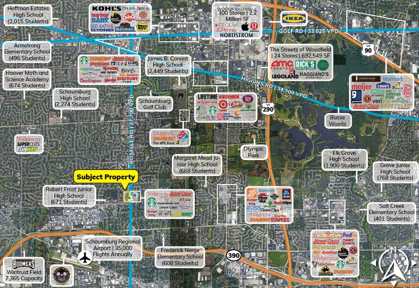 More Photos Of 1090-1170 S Roselle Rd, Schaumburg Storefront For Sale
