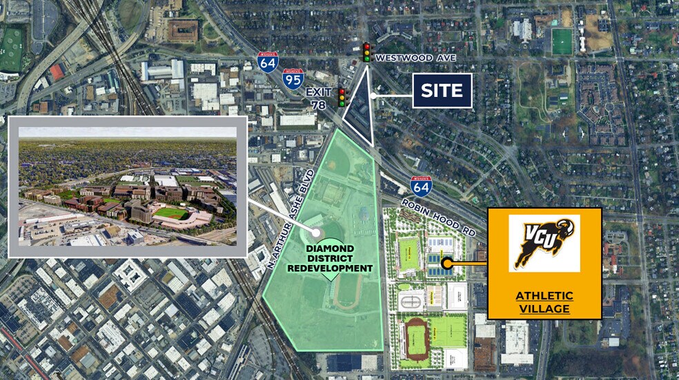 Primary Photo Of 3207 & 3215 N Arthur Ashe Blvd, Richmond Land For Sale