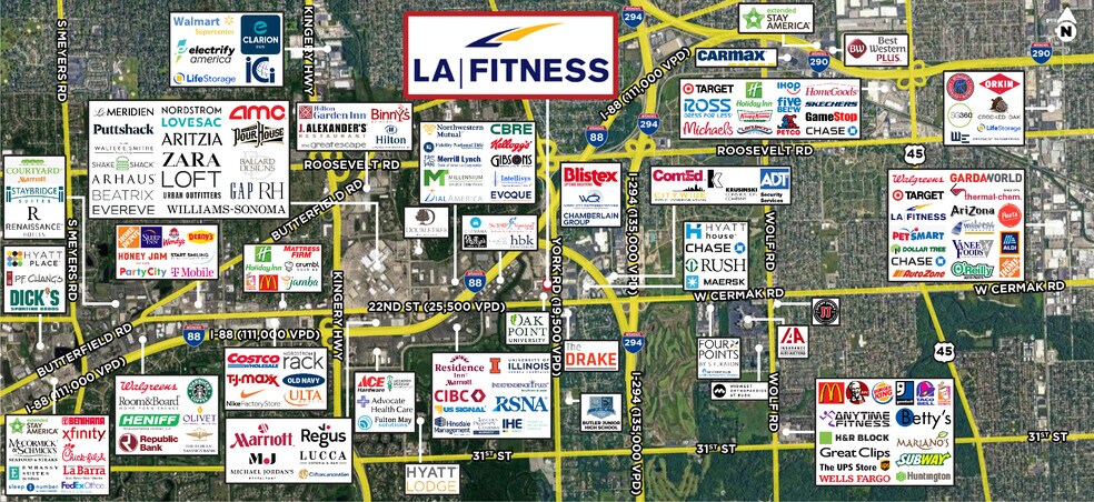 More Photos Of 2030 York Rd, Oak Brook Health Club For Lease