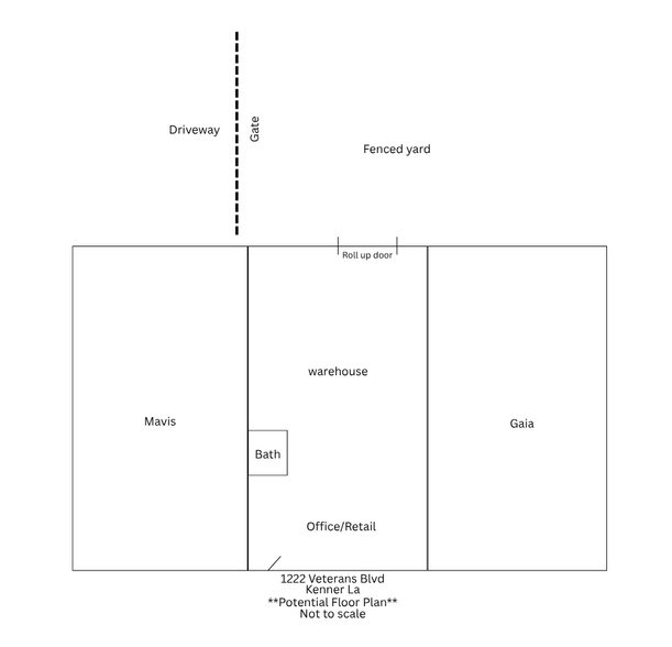 More Photos Of 1222 Veterans, Kenner General Retail For Lease