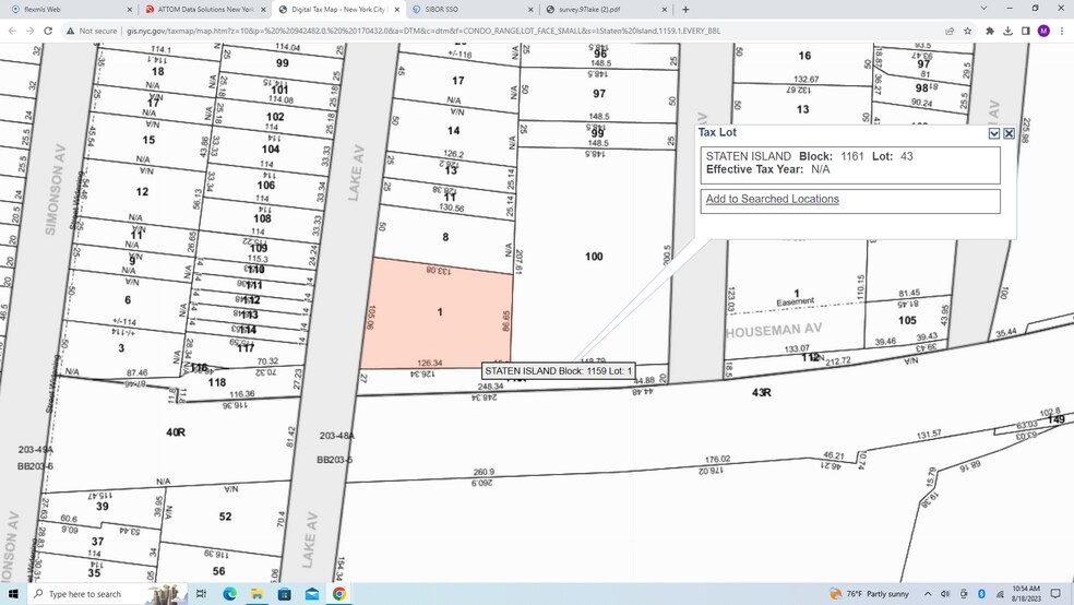 More Photos Of 0 Lake Ave, Staten Island Land For Sale